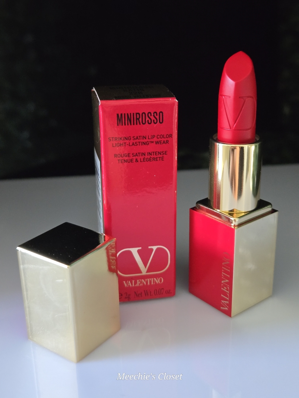 Valentino Minirosso Striking Satin Lipstick - 22R Rosso Valentino NIB